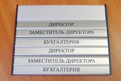 Навігаційна табличка металева зі змінною інформацією з алюмінієвого профілю